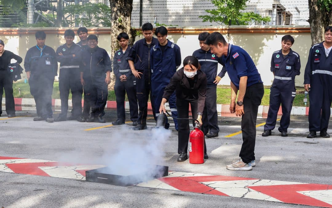 AMC ใส่ใจความปลอดภัย จัดหลักสูตรอบรมดับเพลิงและซ้อมอพยพหนีไฟประจำปี 2025